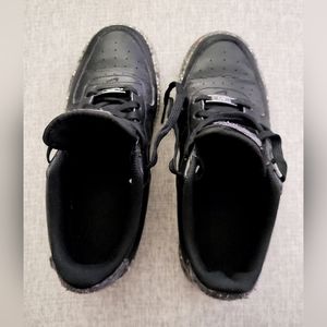 Nike Air Force 1 KSA GS Black Recycled Retro Size 6Y = Mens 6 Womens 7.5